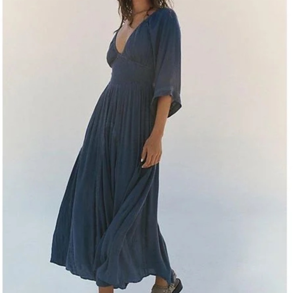 Free People Deep Blue Maxi Dress